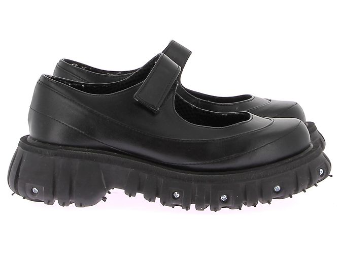 Autre Marque Non Signé / Unsigned mules & clogs T.EU 37 Leather Black - view 2
