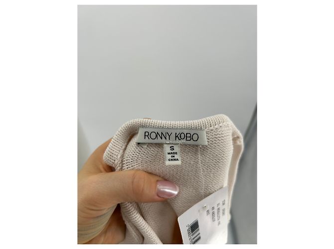 Autre Marque Ronny Kobo è al top di T.International S Viscosa Bianco - vista 5