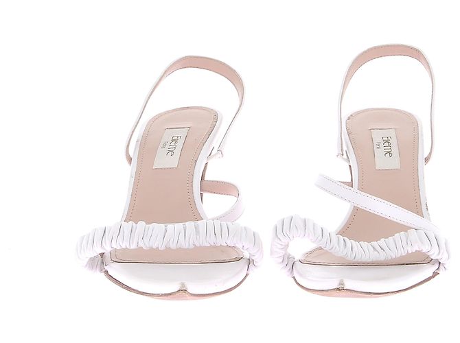 Autre Marque Sandali Elleme T.EU 39 Pelle Bianco - vista 4
