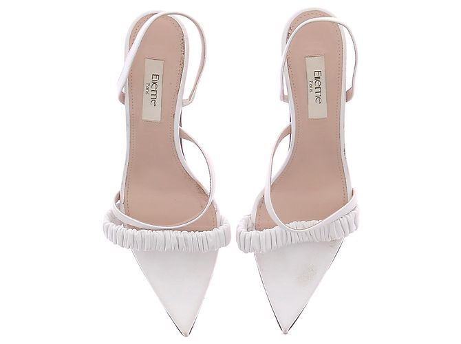 Autre Marque Sandali Elleme T.EU 39 Pelle Bianco - vista 6