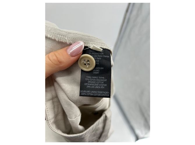 ISABEL MARANT Shorts T.FR 40 Algodón Beige - vista 5