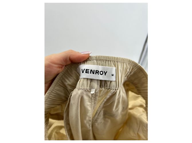 Autre Marque Pantalones Venroy T.International M Algodón Beige - vista 3