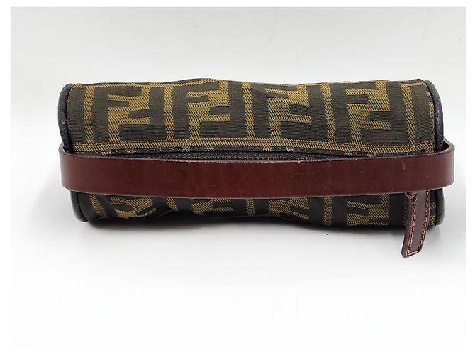Borsa Baguette Fendi Zucca Zucchino Marrone - vista 6