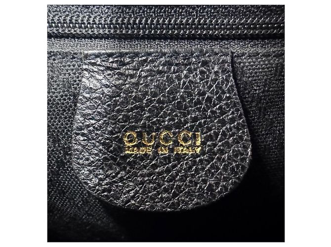 Borsa a tracolla in suede piccola Gucci Bamboo Nero - vista 5