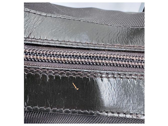 Gucci Diana Borsa a mano in nylon e bambù marrone scuro - vista 12