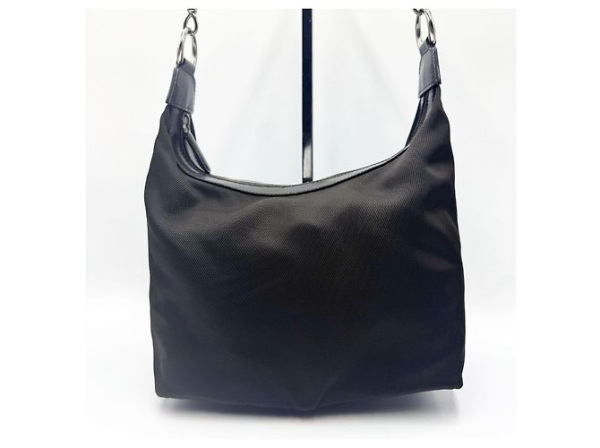 Gucci Diana Borsa a mano in nylon e bambù marrone scuro - vista 6