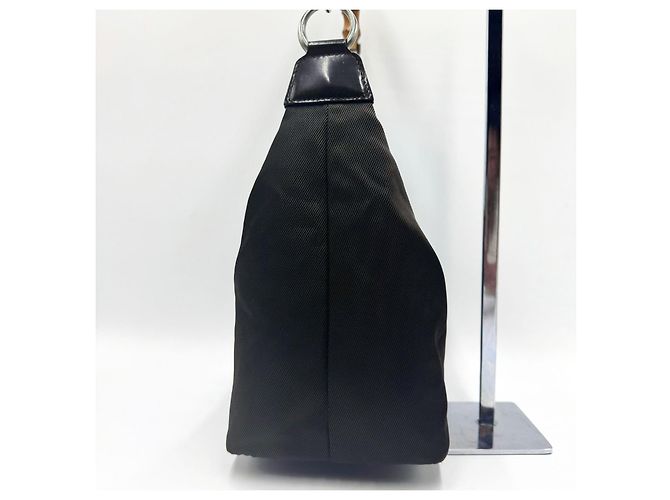 Gucci Diana Borsa a mano in nylon e bambù marrone scuro - vista 9