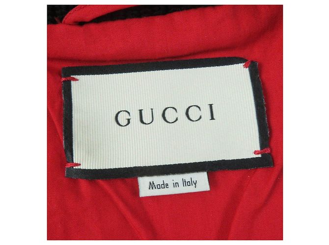 Gucci Lammleder Bomberjacke mit GUCCY-Logo Golden - Ansicht 8