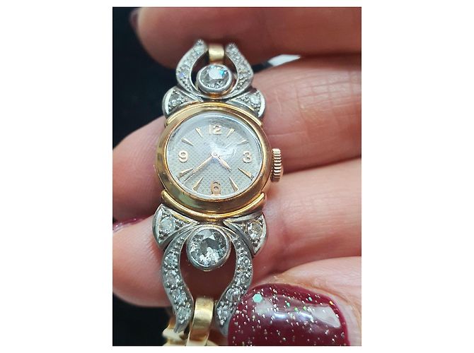 Reloj OMEGA de colección en oro de 18 quilates y diamantes - vista 10
