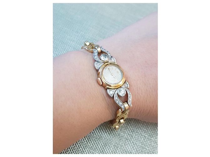 Reloj OMEGA de colección en oro de 18 quilates y diamantes - vista 2