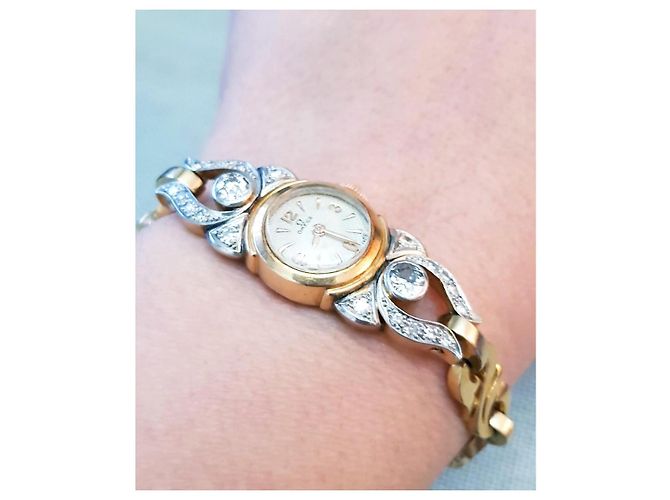 Reloj OMEGA de colección en oro de 18 quilates y diamantes - vista 6