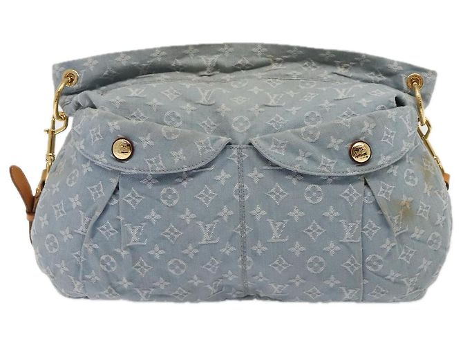 LOUIS VUITTON Bolsa de hombro Daily GM en denim Monogram azul M40492 LV Auth 90166 - vista 13