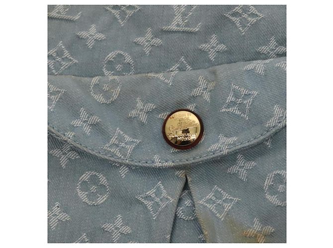 LOUIS VUITTON Bolsa de hombro Daily GM en denim Monogram azul M40492 LV Auth 90166 - vista 23