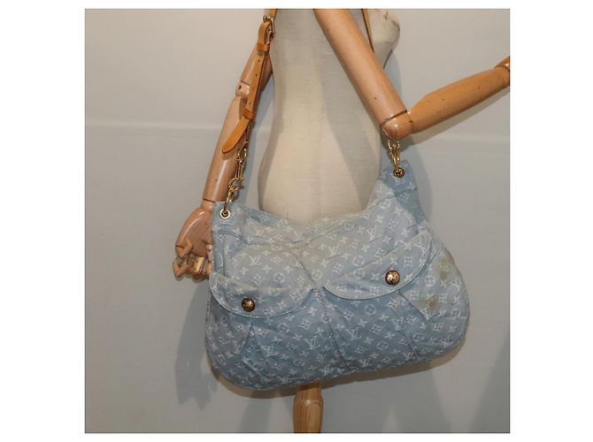 LOUIS VUITTON Bolsa de hombro Daily GM en denim Monogram azul M40492 LV Auth 90166 - vista 26