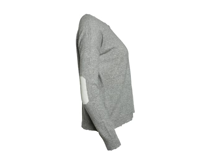 Zadig & Voltaire, grauer Strickpullover aus Kaschmir - Ansicht 4