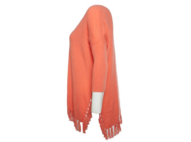 Autre Marque Fransiger Kaschmir-Top in Rosa Pink - Ansicht 2