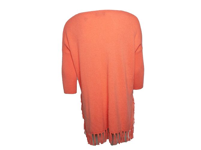 Autre Marque Fransiger Kaschmir-Top in Rosa Pink - Ansicht 3