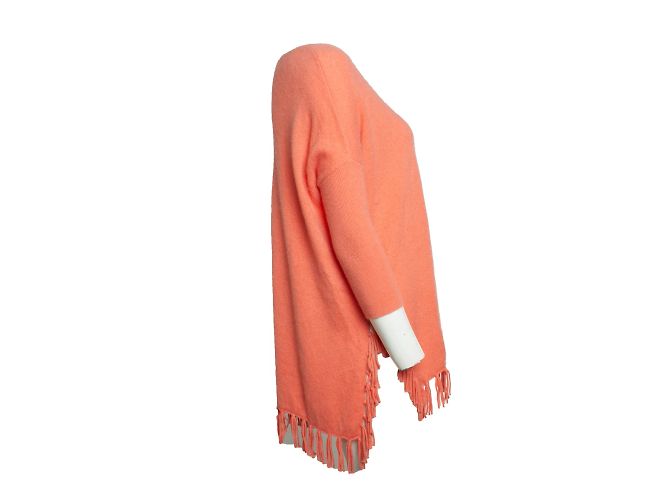 Autre Marque Fransiger Kaschmir-Top in Rosa Pink - Ansicht 4