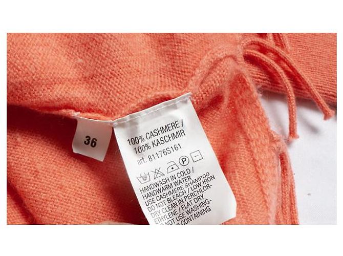 Autre Marque Fransiger Kaschmir-Top in Rosa Pink - Ansicht 6