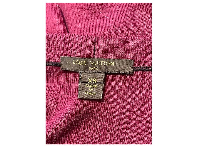 LOUIS VUITTON Strickwaren T.International XS Wolle Bordeaux - Ansicht 4