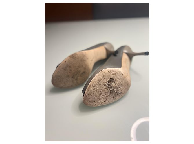 Gucci Absatzschuhe Grau Leder 38.5 - Ansicht 3