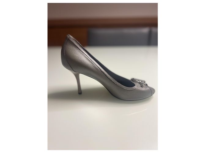 Gucci Absatzschuhe Grau Leder 38.5 - Ansicht 4