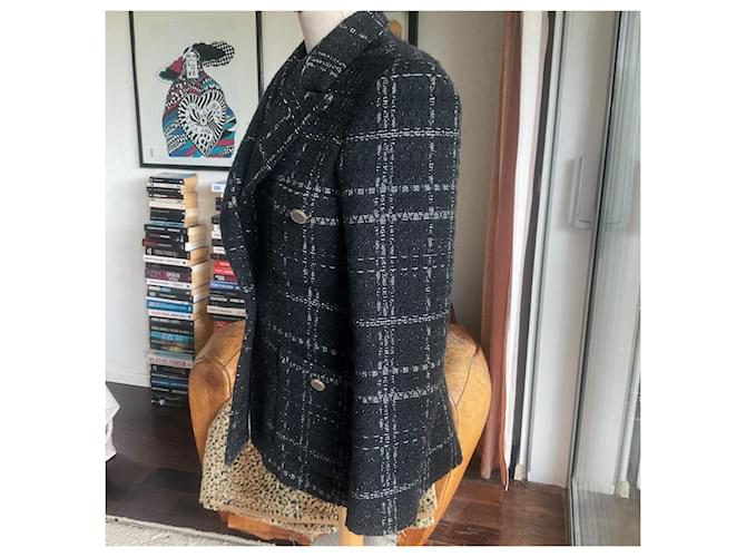 Blazer Sandro Nero Nocciola - vista 5