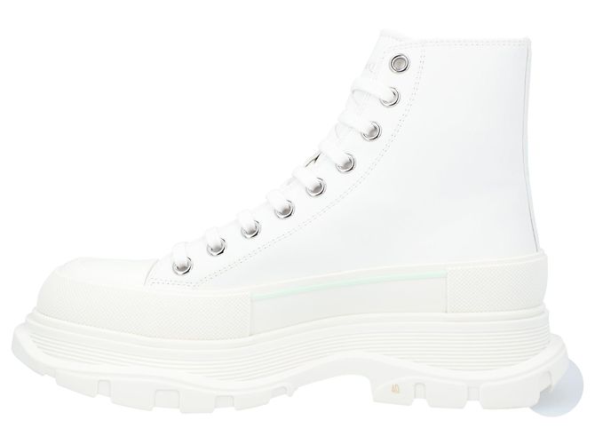 Alexander McQueen Tread Slick Boots 'White Graffiti' - view 2