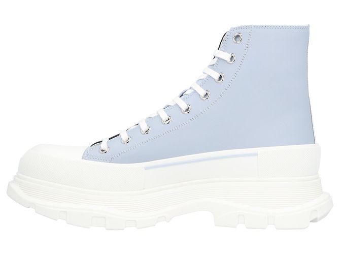 Stivali Tread Slick Alexander McQueen 'Navy Grey Blue' - vista 2