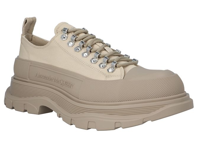Sneaker Tread Alexander McQueen 'Beige' Marrone - vista 5
