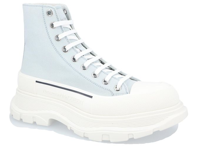 Alexander McQueen Tread Slick Boots 'Light Blue' - view 5