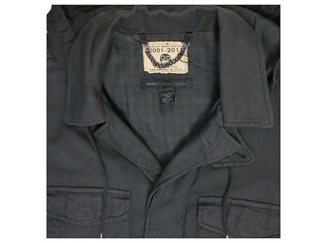Chaqueta de campo con capucha edición limitada Marc Jacobs 2001-2011 con bolsillos en algodón negro - vista 4