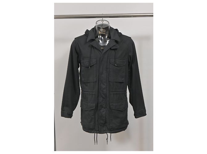 Chaqueta de campo con capucha edición limitada Marc Jacobs 2001-2011 con bolsillos en algodón negro - vista 6