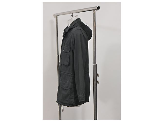Chaqueta de campo con capucha edición limitada Marc Jacobs 2001-2011 con bolsillos en algodón negro - vista 7