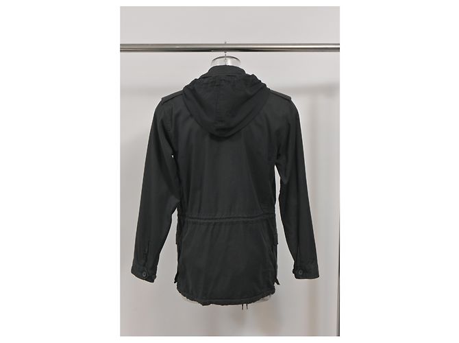 Chaqueta de campo con capucha edición limitada Marc Jacobs 2001-2011 con bolsillos en algodón negro - vista 8