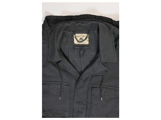 Chaqueta de campo con capucha edición limitada Marc Jacobs 2001-2011 con bolsillos en algodón negro - vista 9