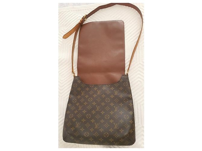 Borsa a spalla Louis Vuitton Salsa Monogram Canvas GM Marrone Cammello - vista 16