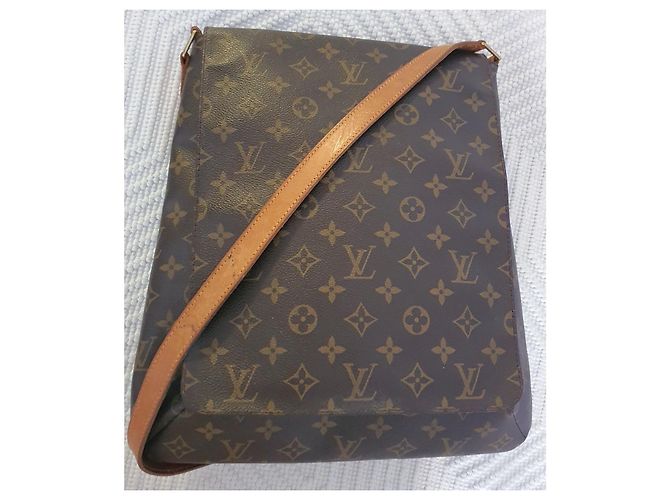 Borsa a spalla Louis Vuitton Salsa Monogram Canvas GM Marrone Cammello - vista 2