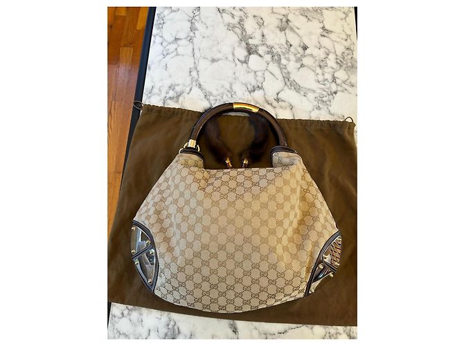 Borsa Indy in visone monogramma Gucci edizione limitata Marrone - vista 11