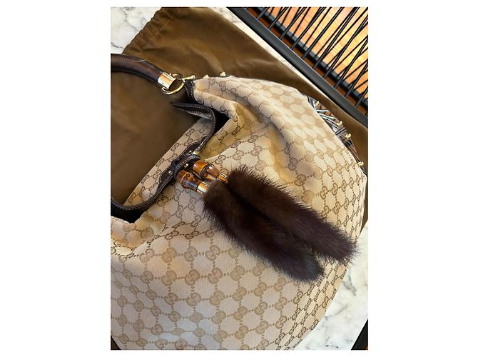 Borsa Indy in visone monogramma Gucci edizione limitata Marrone - vista 12