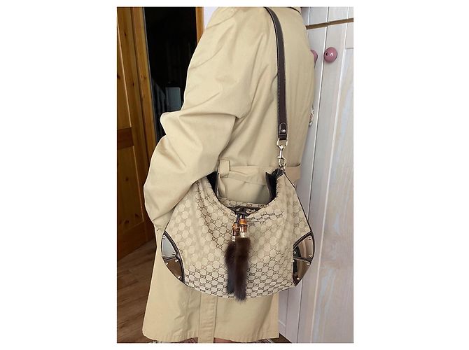 Borsa Indy in visone monogramma Gucci edizione limitata Marrone - vista 7