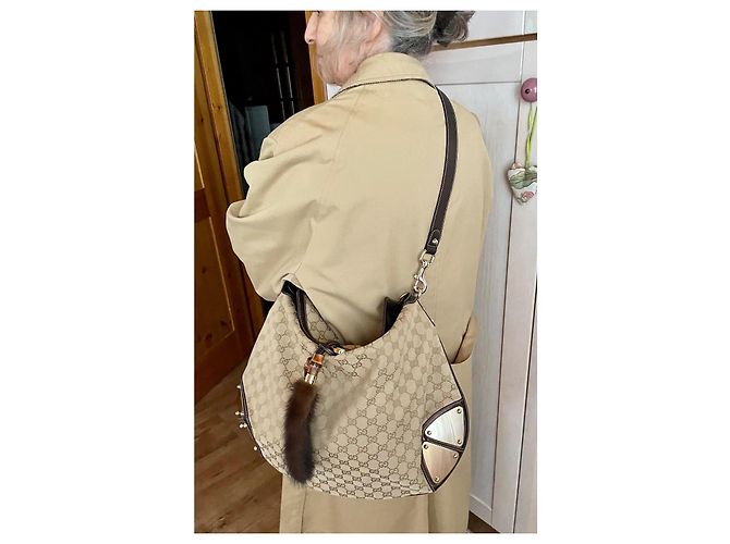 Borsa Indy in visone monogramma Gucci edizione limitata Marrone - vista 8