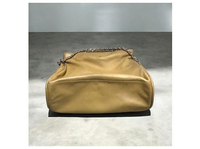 Vintage CHANEL Soft Hobo Bag Caramel Silver hardware - view 14