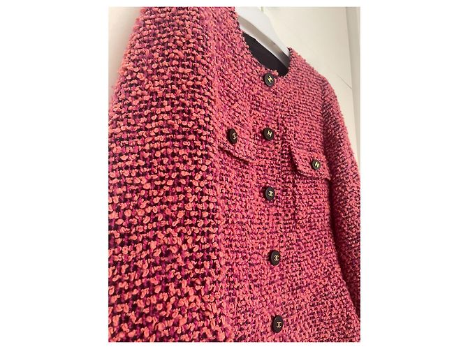 Cambon Chanel Colección de pasarela de 1994 Chaqueta Rosa 40 - vista 11