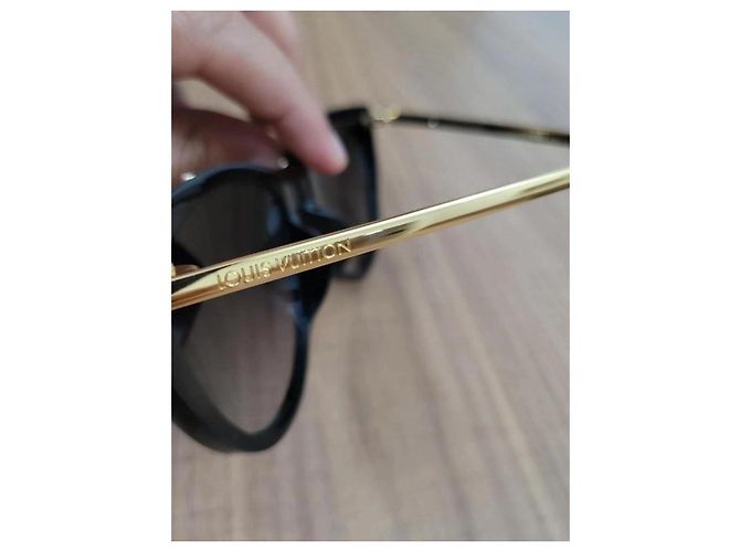 Gafas de sol Louis Vuitton negras de acetato Negro - vista 7
