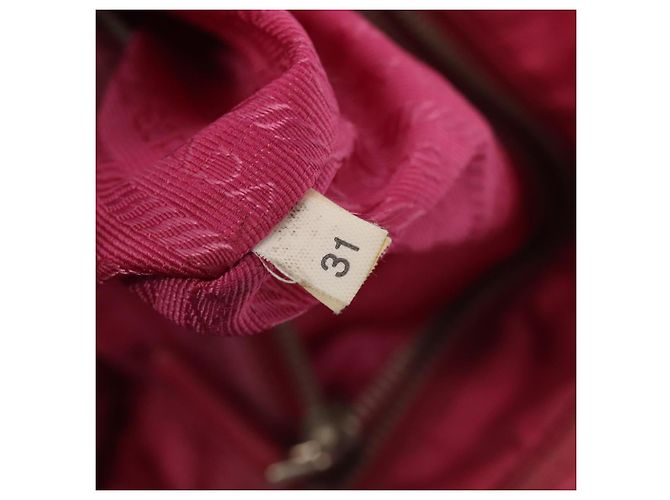 PRADA Borsa a mano in nylon rosa Auth bs18106 - vista 11