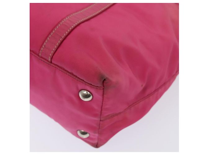PRADA Borsa a mano in nylon rosa Auth bs18106 - vista 15