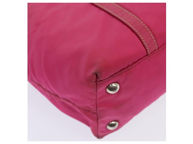 PRADA Borsa a mano in nylon rosa Auth bs18106 - vista 16