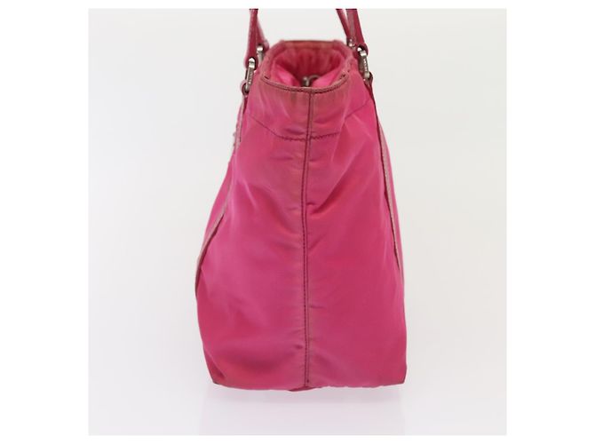PRADA Borsa a mano in nylon rosa Auth bs18106 - vista 3