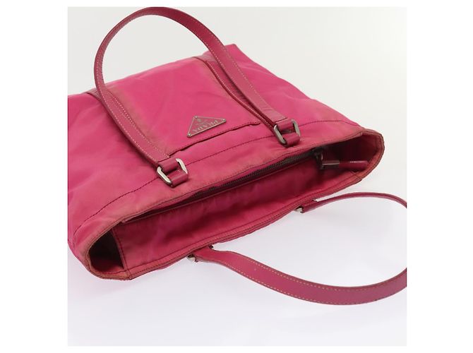 PRADA Borsa a mano in nylon rosa Auth bs18106 - vista 6